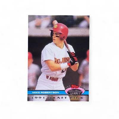 1991 Topps Stadium Club Skydome #156 Mike Robertson - Image 1 of 2