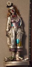 9 1/2" Tall Silver Female Clown signed by Mida Barbieri, Italy