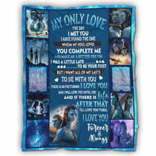Only Love I Love You Forever Blanket, The Way of Water Fleece, Sherpa Blanket