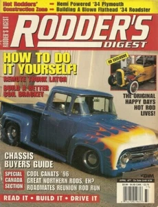 RODDER'S DIGEST 1997 APRIL - BUDGET TRUNK LATCH, CUSTOM COIL BRACKET MADE - Imagen 1 de 1