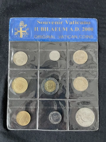 2000 Original Vatican  Coin Set Cover