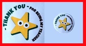 24 40mm RF10 Thank You For Being My Teacher Star Teacher Labels Stickers - Picture 1 of 9