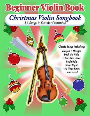 Violin Christmas Book - Beginner Violin Sheet Music - PDF FILE FORMAT - Image 1 of 4