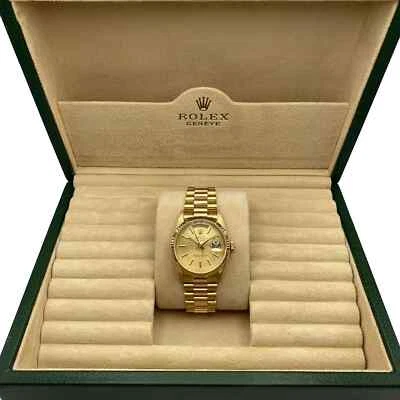 Rolex President 36mm Day-Date 18238 Yellow Gold Champagne Tapestry Dial Watch - Image 1 of 4