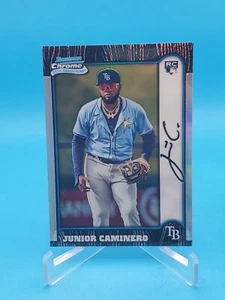 Junior Caminero 2024 Bowman Chrome RC #BC25-7 1999 25th Anniversary - Rays - Picture 1 of 2