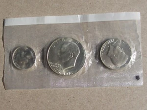 U.S. 1976 Silver Bicantennial Uncirculated Three Coin Set KM#204a, 205a, & 206a - Picture 1 of 8