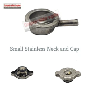 Small Japanese Stainless Steel Filler Neck and 1.1 Bar Stainless Pressure Cap - Picture 1 of 3