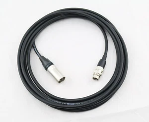 Tuchel DIN 3pol male -  XLR male Neutrik Adapter Sennheiser Neumann nickel - Bild 1 von 2