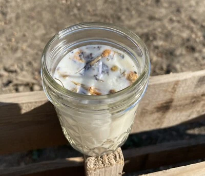 Vela de pedreiro botânica feita à mão Patchouli lavanda soja - Imagem 1 de 4