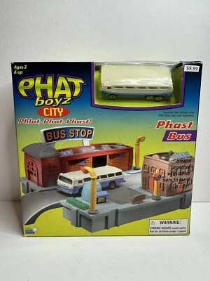 NUEVO Juego Simple Wishes Phat Boyz City Bus Stop + Autobús SELLADO DE FÁBRICA Foto 1 de 4