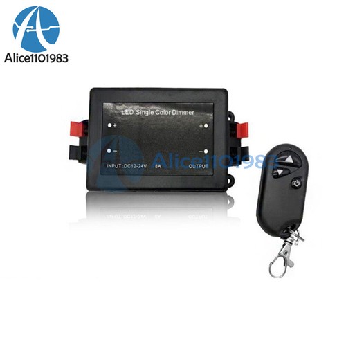 LED Dimmer Controller RF Remote ON/OFF Switch for Single Color LED ...