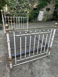 Antique Brass Bed with Original Springs - Picture 1 of 6