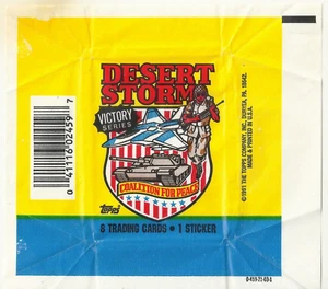 1991 DESERT STORM SERIES 2 - VICTORY SERIES - EMPTY WRAPPER - TOPPS WAX - Picture 1 of 1