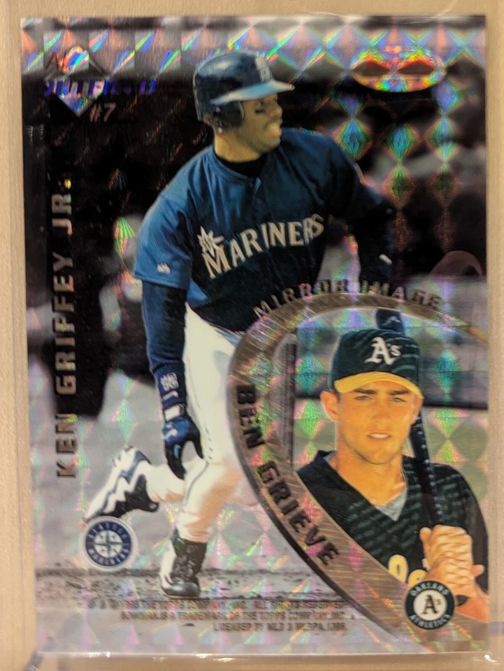 Bowman's Best Mirror Image Atomic Refractor #7 1996 Ken Griffey Jr Gwynn RARO Foto 1 de 2