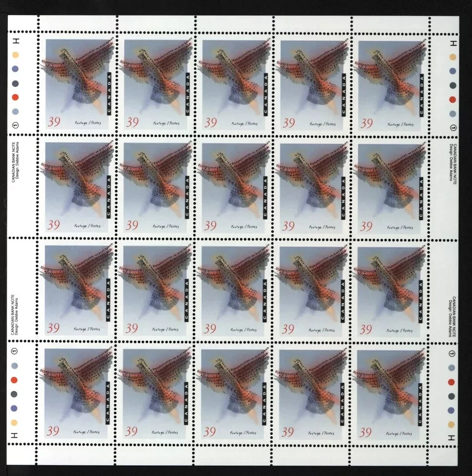 Canada - Scott 1288 - Full Pane of 20 Stamps - UN Int Literacy Year - 1990 - Image 1 of 1
