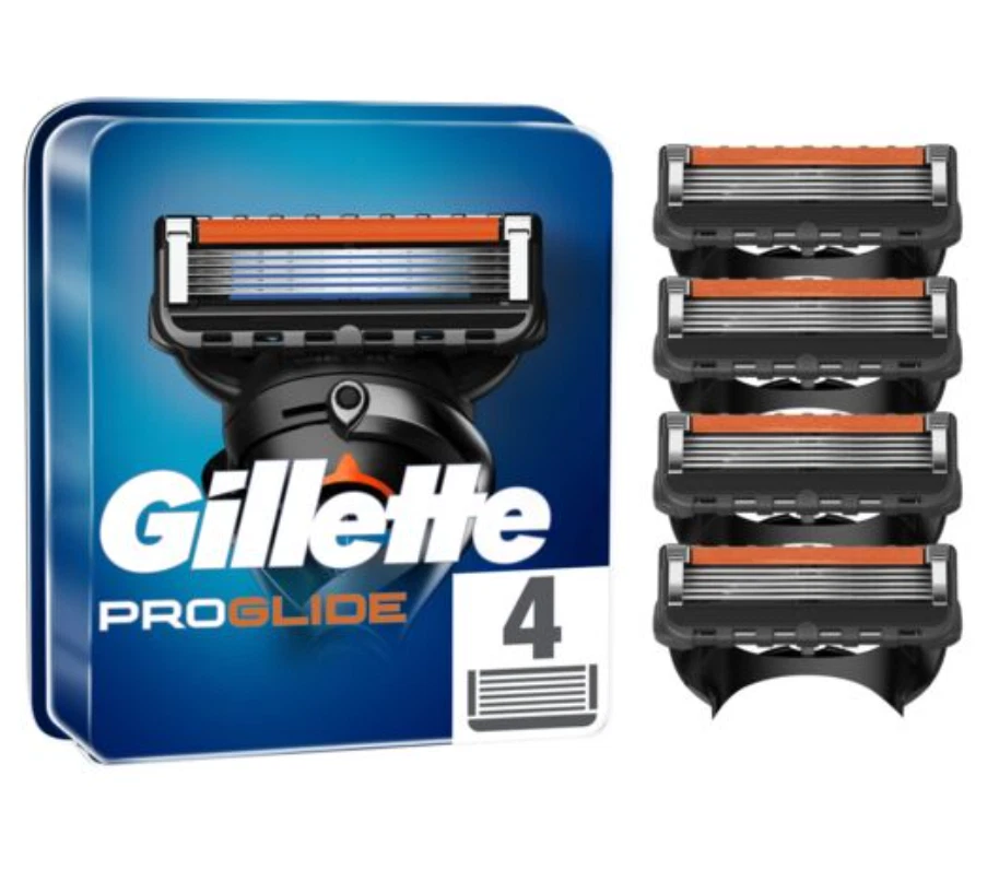 Lot 4 Lames GILLETTE Proglide Recharge de Rasoir Fusion 5 Gilette 100% ORIGINAL