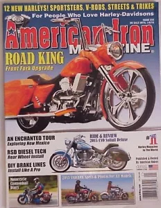 American Iron Magazine Harley Road King 12 New Harley's #318 2015 FREE SHIPPING - Imagen 1 de 1