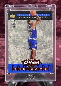 Donyell Marshall 1994 Upper Deck Crash Game RC MINT Twolves Rookie Jersey UConn - Picture 1 of 4