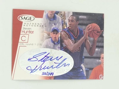2001 SAGE #A19 Steven Hunter Autographs Blue RC /349 - Image 1 of 2