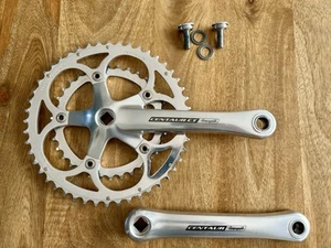 Campagnolo Silver Compact 48/34 10 spd Chainset/Crankset Centaur like Chorus - Imagen 1 de 9