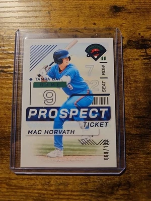 2024 Panini Prospect Edition - Mac Horvath #19 Blue /199 (RC) - Image 1 of 3