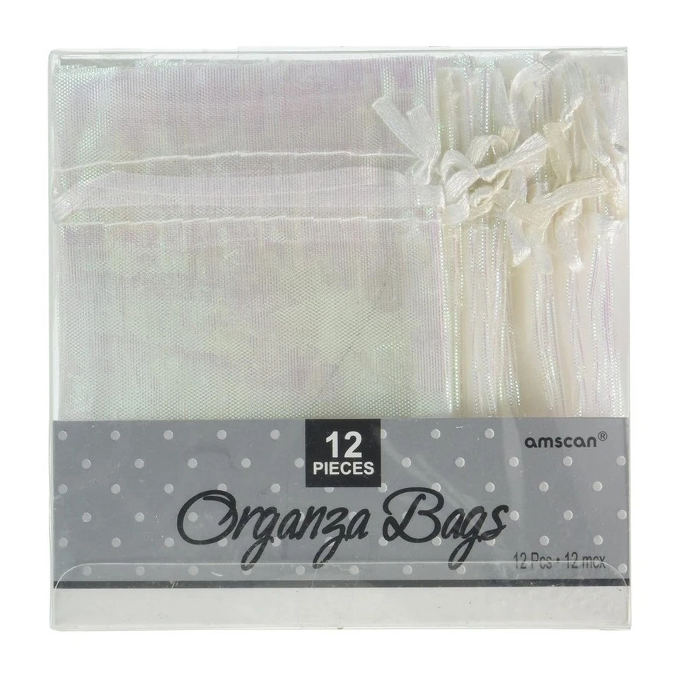 Amscan Luccicante Organza Borsa con Coulisse Misura Confezione 12 (SG35604) - Immagine 1 di 1