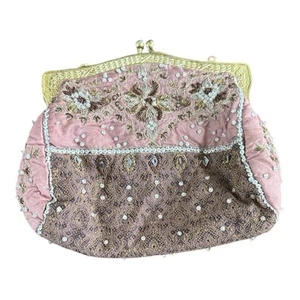 Vintage Christiana Embellished Evening Clutch No Chain - Picture 1 of 5