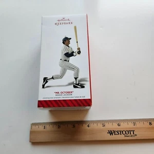 Reggie Jackson “Mr October” Hallmark Christmas Ornament NY Yankees 2014 MLB - Picture 1 of 3