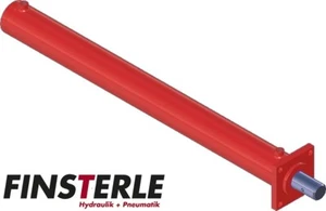 Holzspalterzylinder doppeltwirkend 120/70 1200 Hub mit Rechteckflansch - 28to - Bild 1 von 1