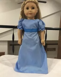 Se adapta a 18" Chica Americana Ropa de Regencia Vestido Azul Wendy's Camisón Inspire - Imagen 1 de 4