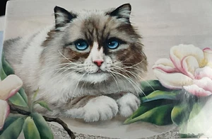 KAREN HUBBARDS CUPBOARD “Maggie & Magnolias” TOLE PAINTING PATTERN Animal Cat - Picture 1 of 4