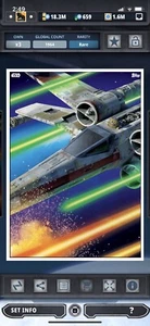 Topps Star Wars Digital Card Trader White Saga - Vehicles X-Wing Fighter Award - Picture 1 of 1