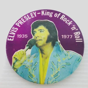 Elvis Presley Original 3 Inch Pin Back Button Memorial Pinback 1935 to 1977 - Picture 1 of 7
