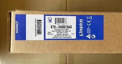 *NEW SEALED* Kingston KTH-XW667/64G PC2-5300F DDR2 667 64GB FB-DIMM KIT (8G x 8) - Image 1 of 3