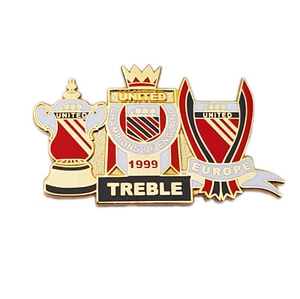 Treble 1999 United Collectors Badge Pin Manchester Cup Winners Champions '99 - Bild 1 von 2