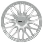 Hub Caps Hubcaps Wheel Cover Sparco Roma 16-Zoll Silver Set (4 Piece