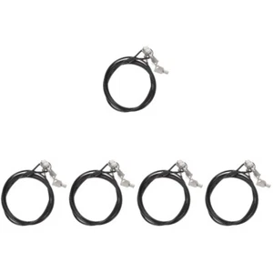 5 Pack Laptop Password Lock Cable Locks with Keys Kit for Laptops - Bild 1 von 12