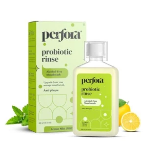 Perfora Lemon Mint Probiotic Rinse Mouthwash For Teeth Pack Of 300ml - Picture 1 of 8