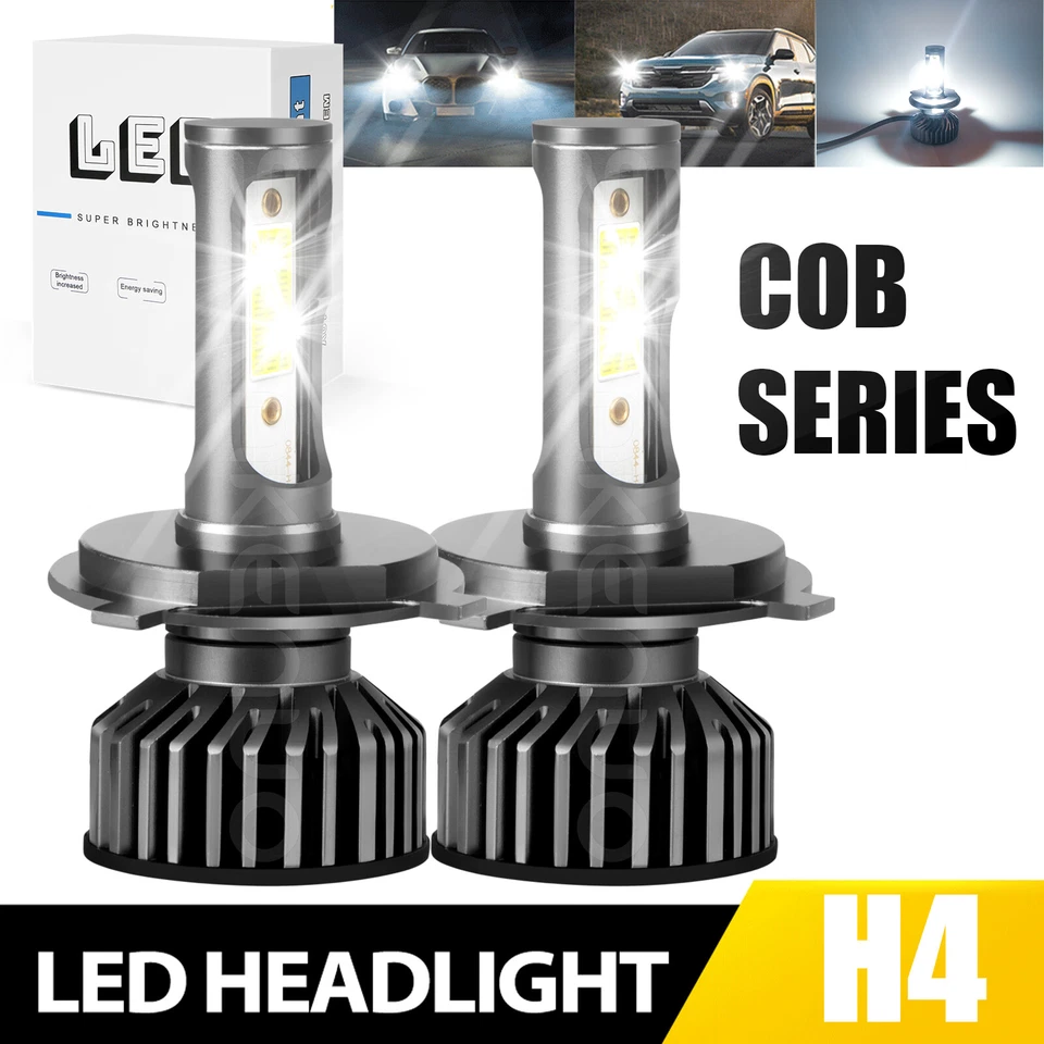 H4 9003 Bombillas LED Faro Alto Bajo 6000K Blanco Para Toyota Prius 2002-2009 Foto 1 de 1