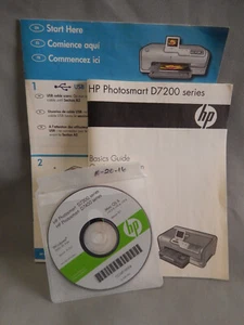 HP Photosmart D7200 Printer software CD & user guide, vintage 2016, WIN & MAC - Picture 1 of 1