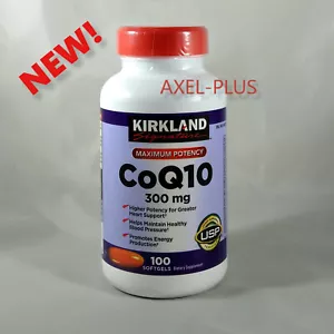 Kirkland Signature CoQ10 300 mg 100 Softgels Maximum Potency EXP 02/2027 - Picture 1 of 1