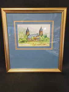 Original Robert Wilson "Burg Burch, Efiel" Watercolor - Picture 1 of 6