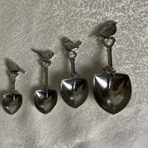 Ganz Measuring Spoons Shovels Birds 4 Pcs Scoop Dipper Kitchenware - Picture 1 of 9