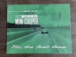 Morris Mini Cooper brochure August 1962. Austin mini Cooper brochure - Picture 1 of 3