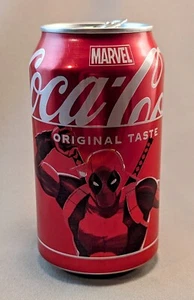 DEADPOOL MARVEL AVENGERS 2024 Coca Cola Limited Ed EMPTY 12oz Can FREE SHIPPING! - Picture 1 of 3