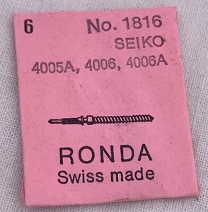 1X=1 Stem NOS Seiko 4005A 4006 4006A Ronda 1816 Tija Tige Stem 4005 A 4006 A - Picture 1 of 1