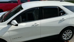 AVS Smoke Rain Guards Vent Visors 3M In-Channel for 18-24 Chevrolet Equinox SUV - Picture 1 of 3