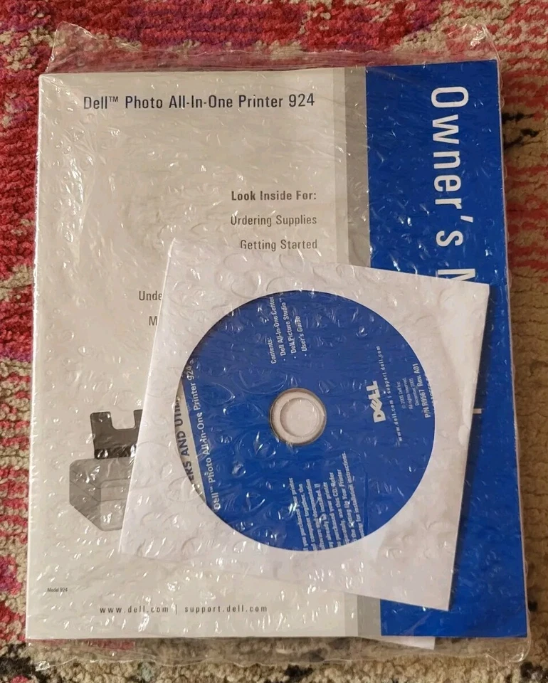 NEW SEALED CD Dell Photo All -in-one printer 924 cd and owners manual  2006 - Image 1 of 2