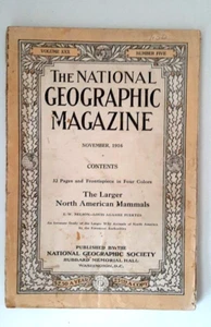 National Geographic Magazine 1916 November Featuring Australia Maps Animals War - Imagen 1 de 11