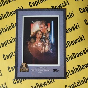 ATTACK OF THE CLONES 2021 Topps Now Star Wars: Lucasfilm 50 aniversario PR3221 - Imagen 1 de 2